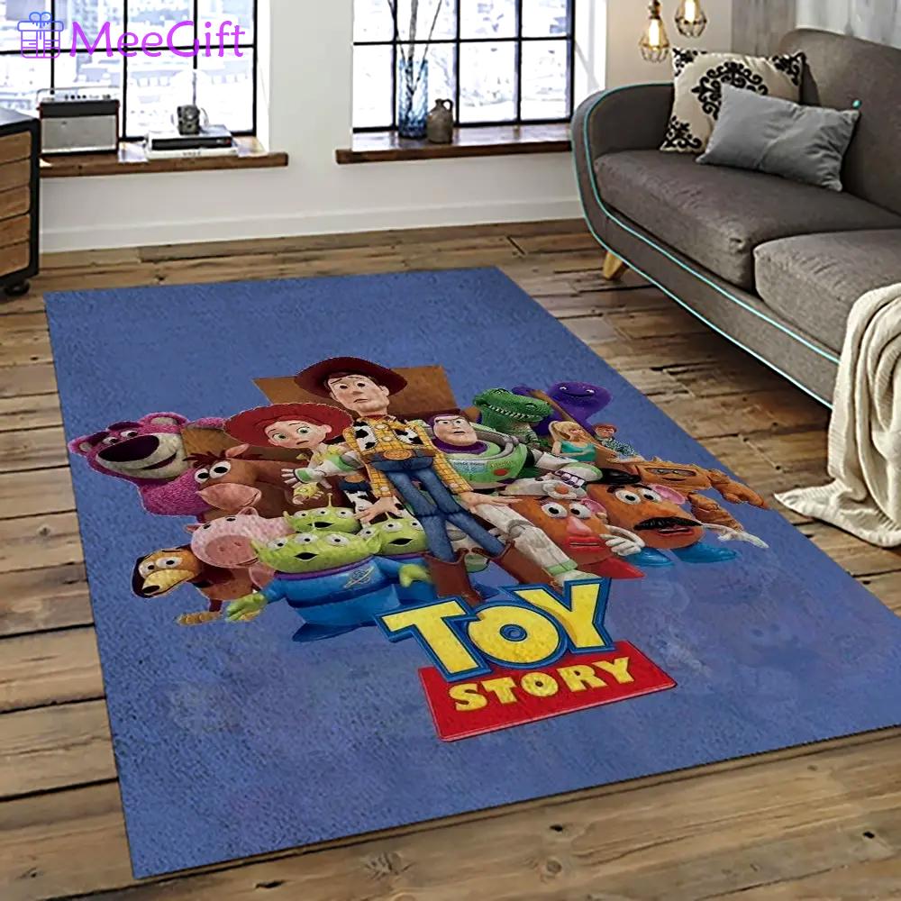 A toy story characters cartoon movie carpet rectangle area rug for living room bedroom decor ats26 Rectangle Rug