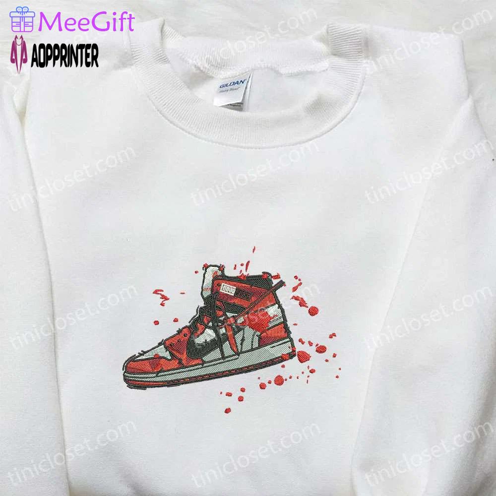 Air jordan 1 x nike embroidered shirt: best nike inspired gift for family Embroidered Shirt