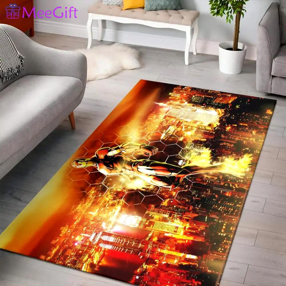 Alanta hawks court area rug living room rug home decor nba basketball team logo carpet rug living room 200303 Rectangle Rug