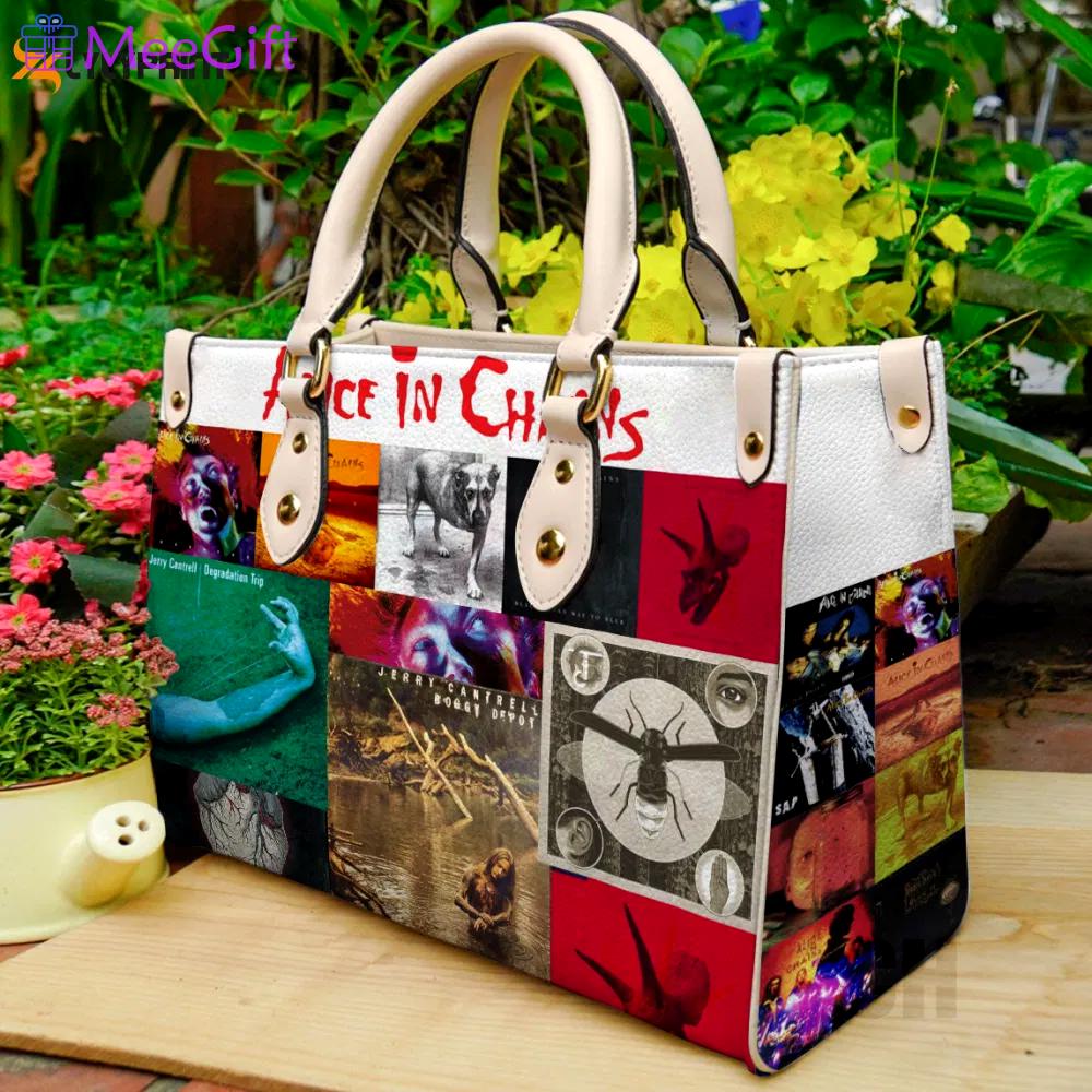Alice in chains jerry cantrell leather bag for women gift 4010 Women Leather Hand Bag