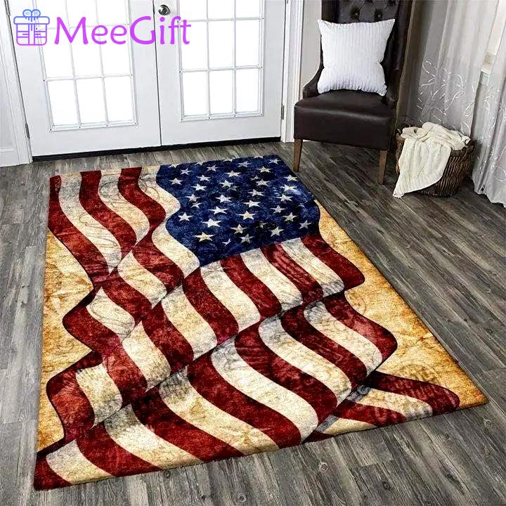 American flag area rug football living room carpet sports home rug regtangle carpet floor decor home decor Rectangle Rug