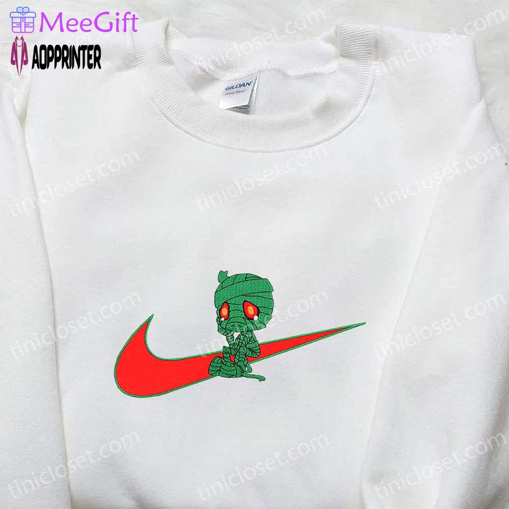 Amumu x nike swoosh game & league of legends embroidered shirt nike inspired design Embroidered Shirt