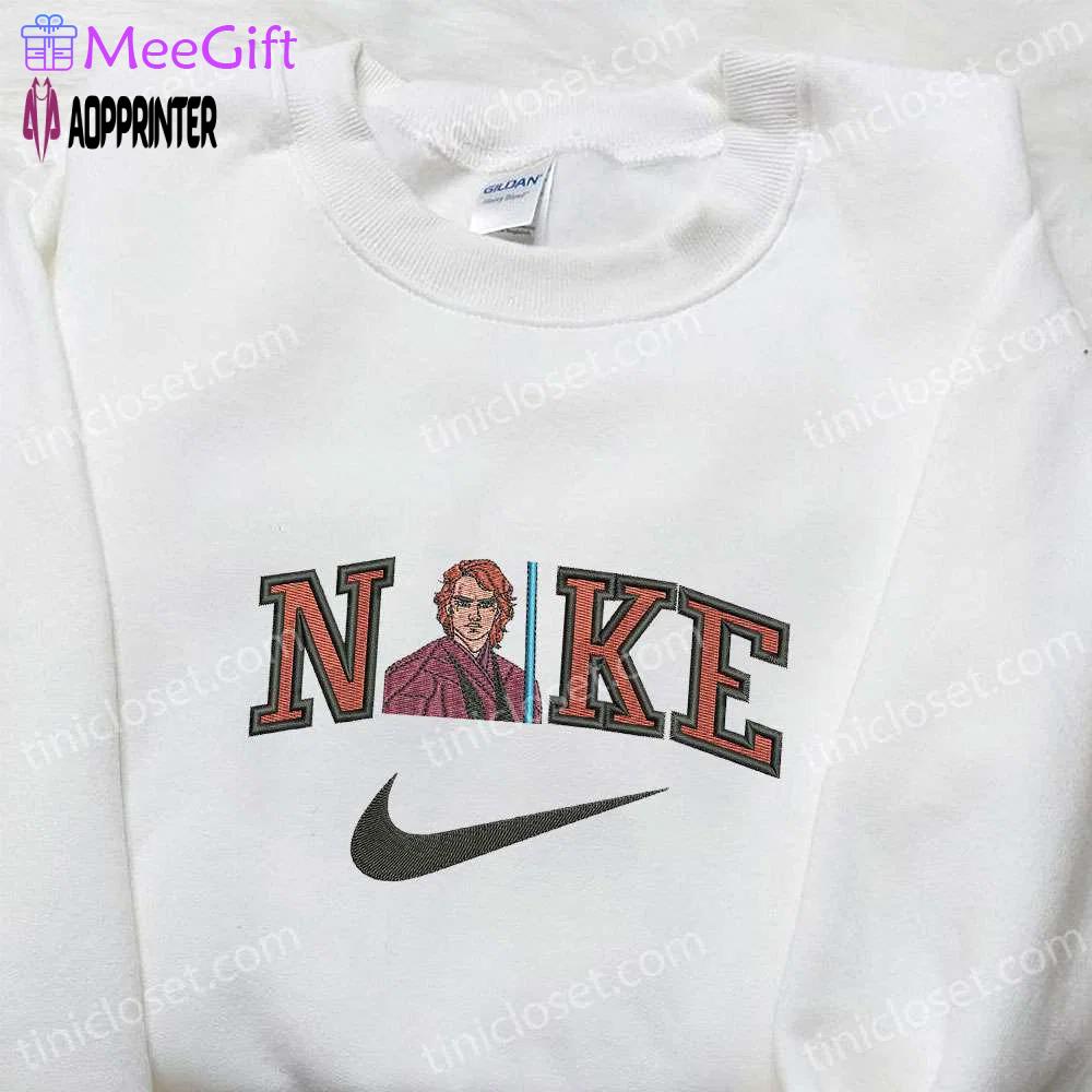 Anakin skywalker x nike movie embroidered shirt – star wars custom nike shirt Embroidered Shirt