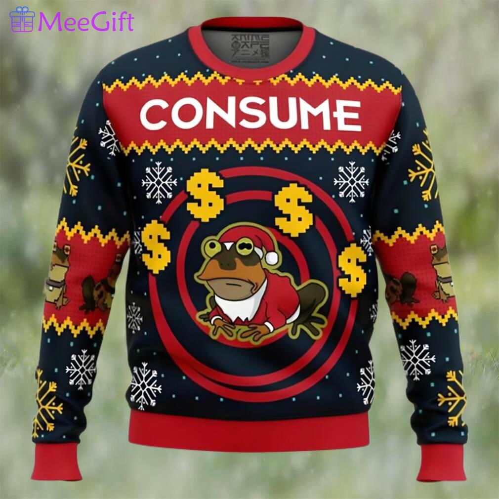 Anime hypnotoad consume futurama ugly christmas sweater Christmas Ugly Sweater