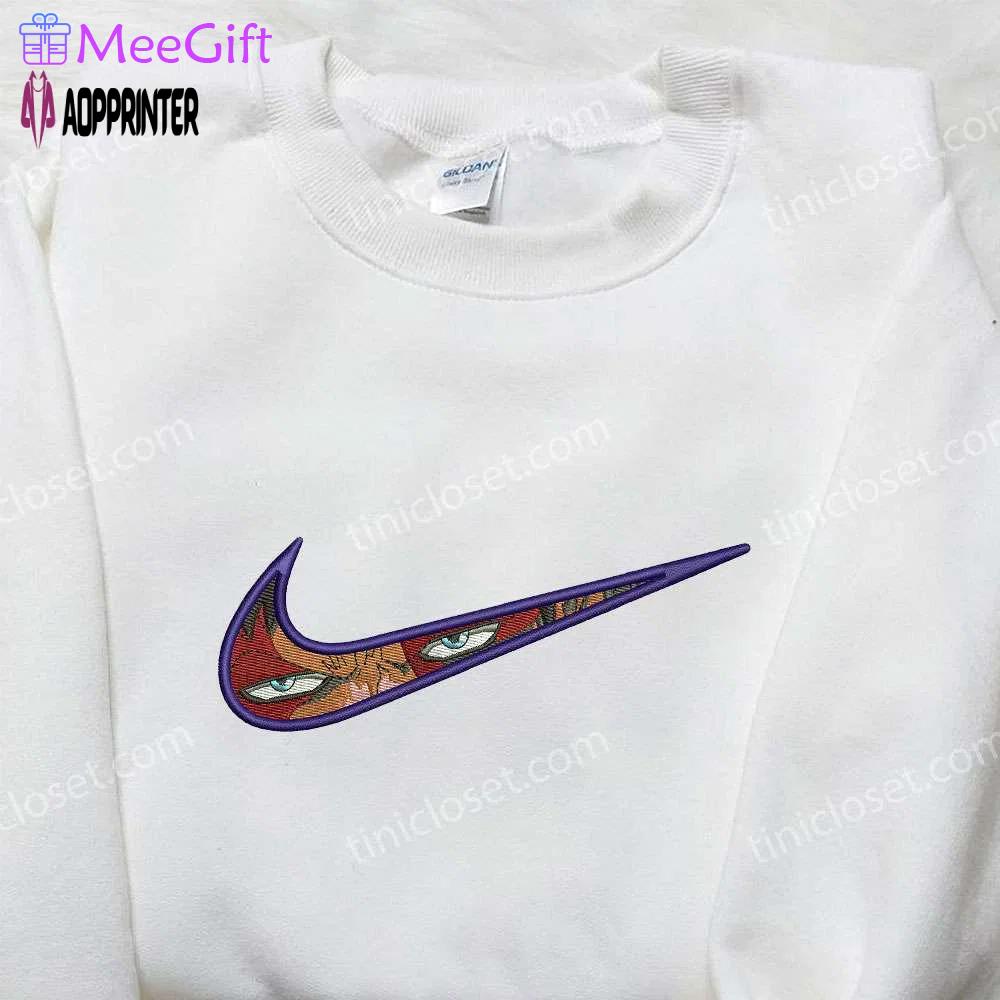 Anime x nike trafalgar law eyes embroidered shirt: one piece inspired design Embroidered Shirt
