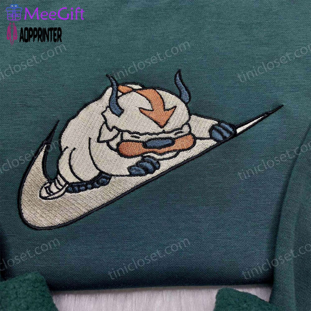 Appa x nike embroidered shirt: avatar & cartoon shirt limited edition Embroidered Shirt