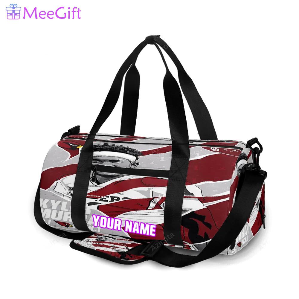Arizona cardinals kyler murray2 personalized name travel bag gym bag 1193 Travel Bag