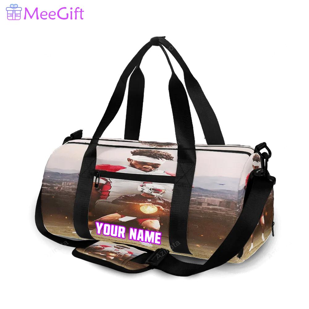 Arizona cardinals kyler murray3 personalized name travel bag gym bag 516 Travel Bag