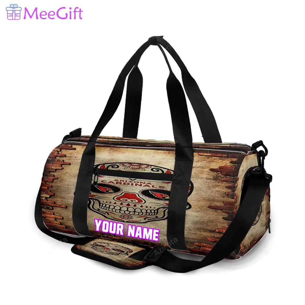 Arizona cardinals logo wall personalized name travel bag gym bag 264 Travel Bag