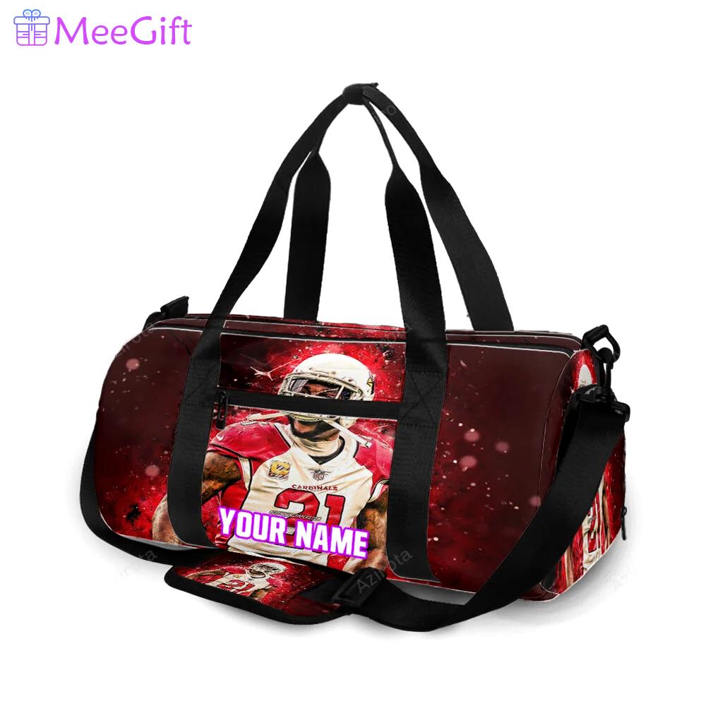 Arizona cardinals patrick peterson 21 personalized name travel bag gym bag 492 Travel Bag