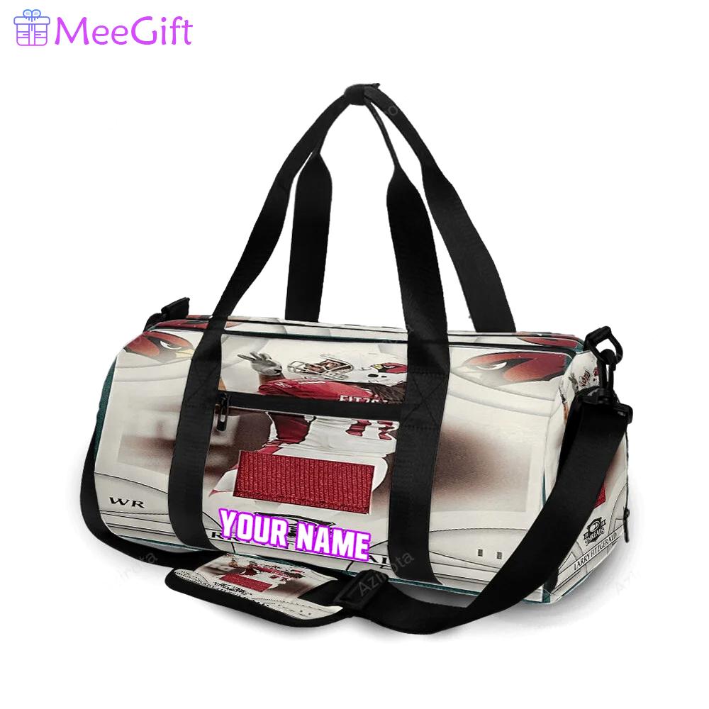 Arizona cardinals v1 larry fitzgerald 11 personalized name travel bag gym bag 1514 Travel Bag