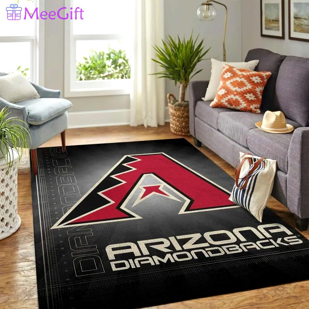 Arizona diamondbacks area rug mlb baseball team logo carpet living room rugs 2 Rectangle Rug