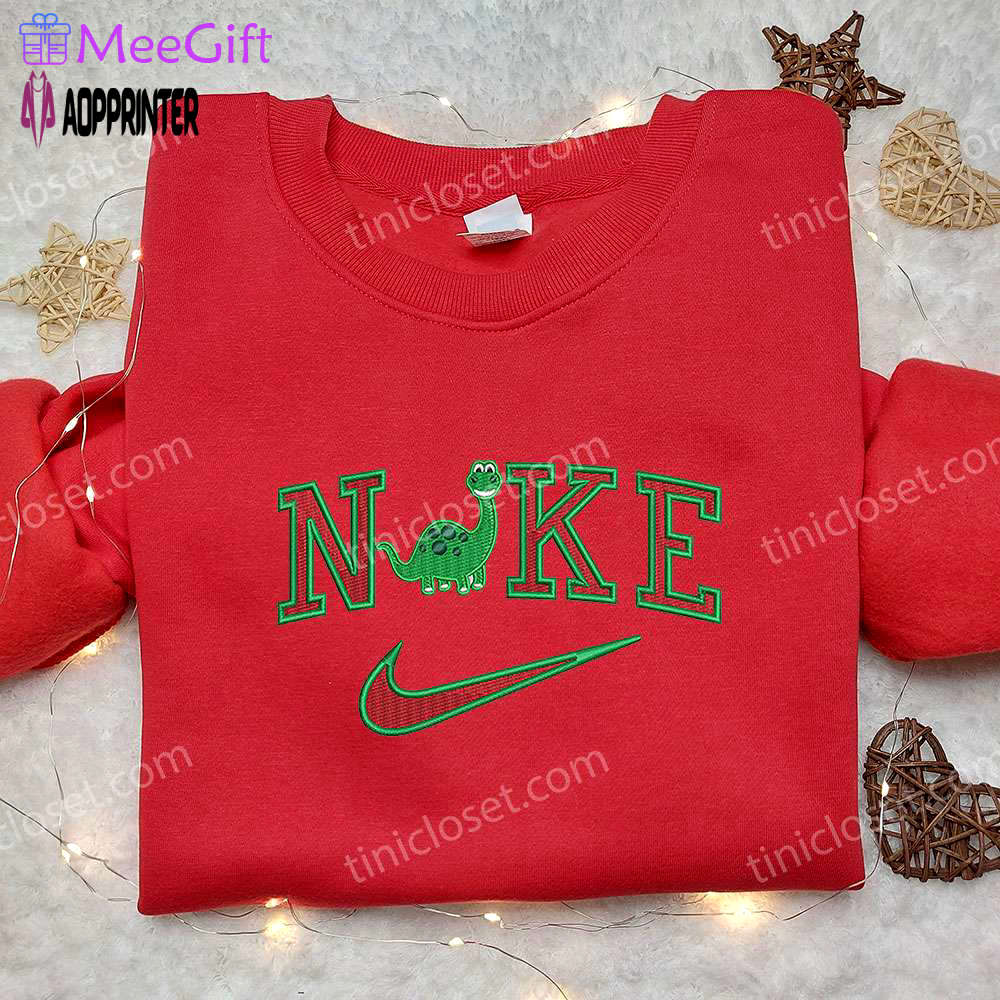 Arlo x nike embroidered shirt: the good dinosaur & custom designs Embroidered Shirt