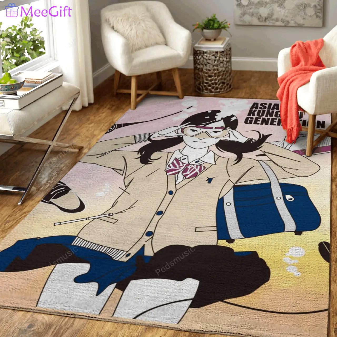 Asian kungfu generation music art for fans area rug living room carpet rug regtangle carpet floor decor home decor Rectangle Rug