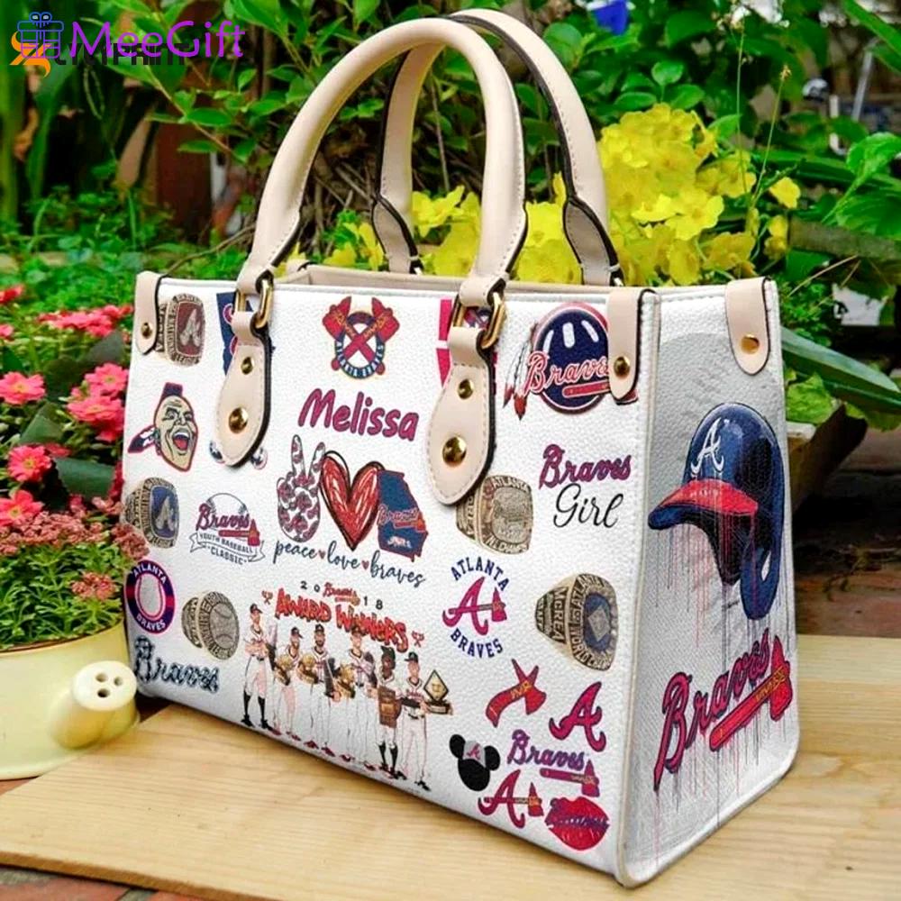 Atlanta braves  leather bag for women gift 2157 Women Leather Hand Bag