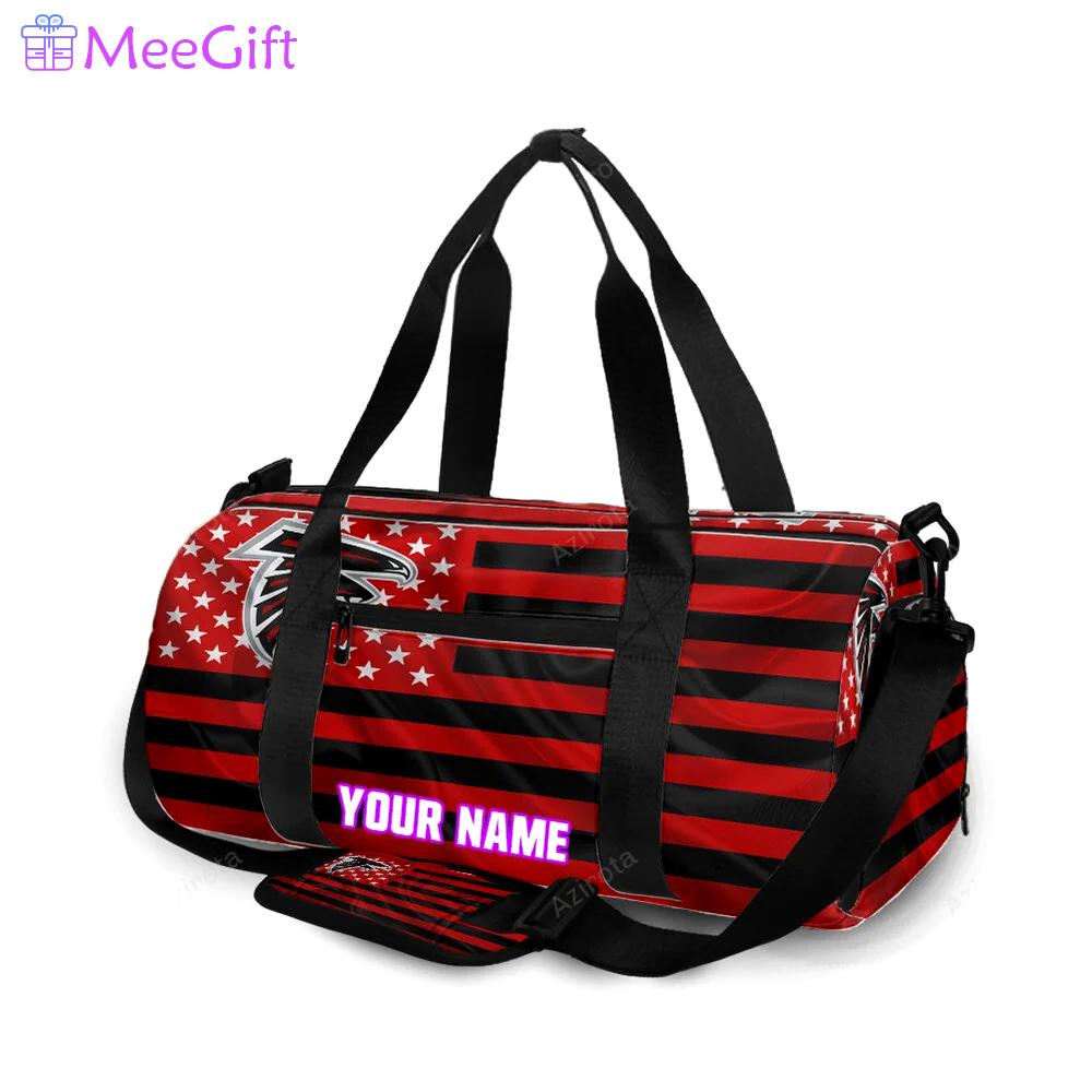 Atlanta falcons flag2 silk personalized name travel bag gym bag 1471 Travel Bag
