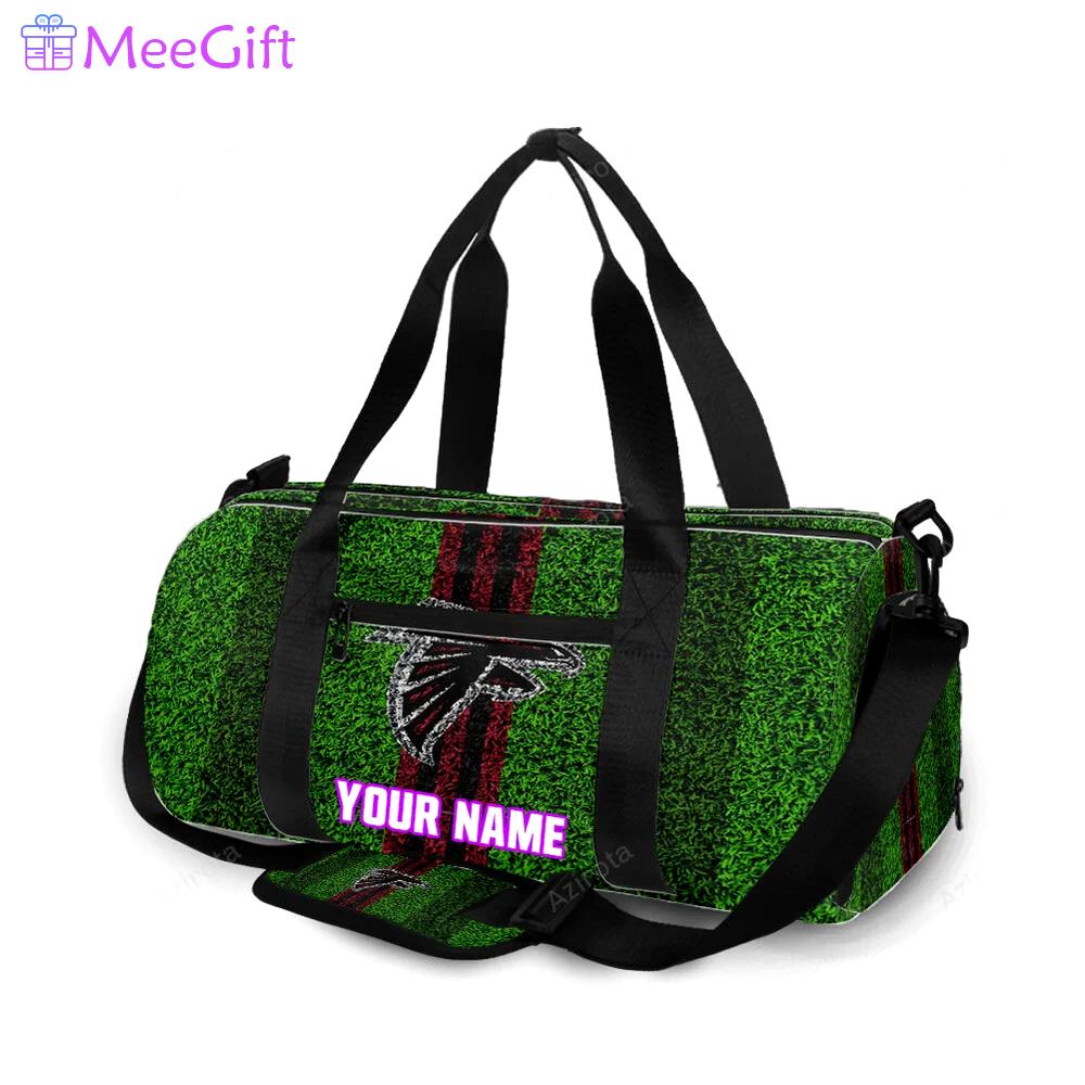 Atlanta falcons grass texture personalized name travel bag gym bag 713 Travel Bag