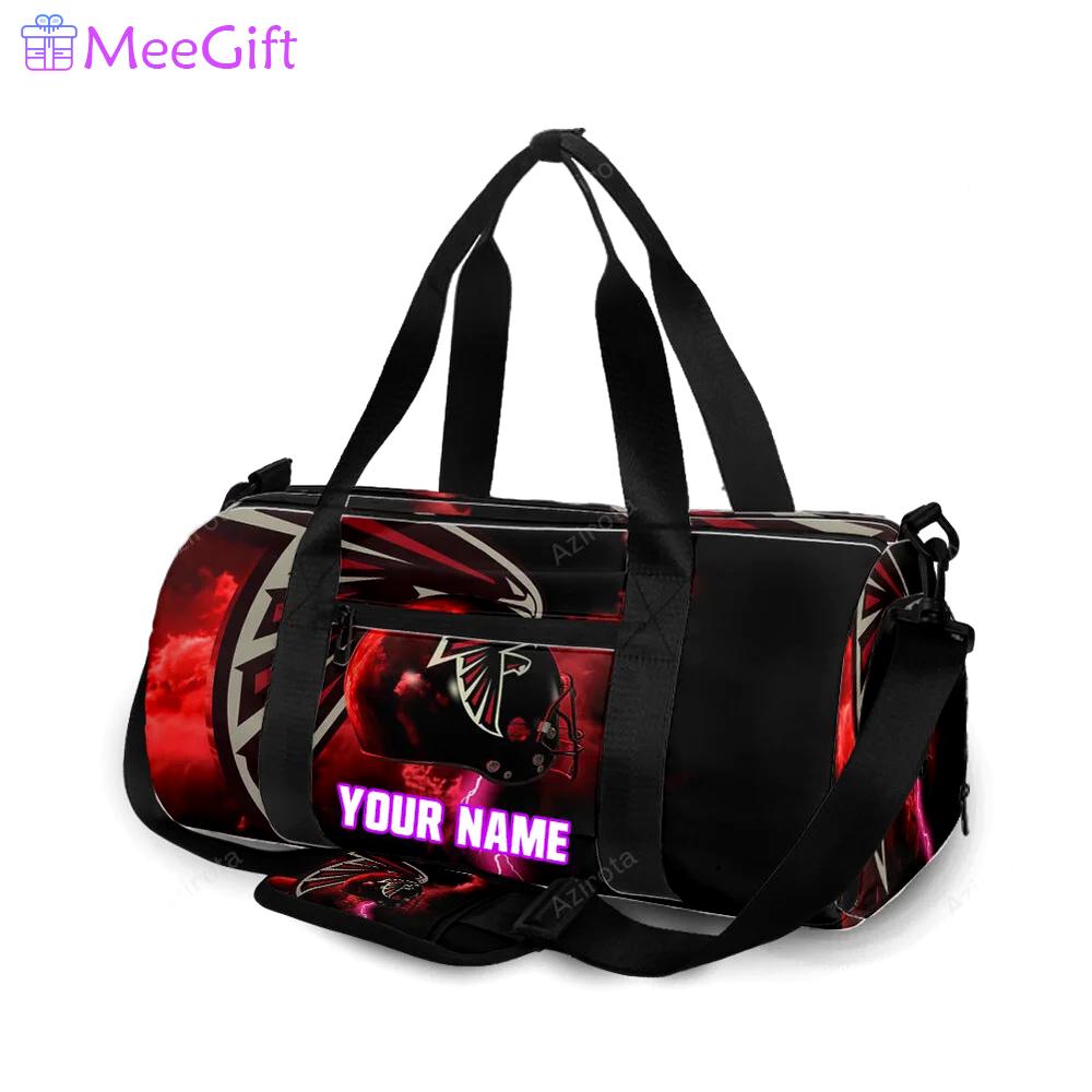 Atlanta falcons helmet thunder personalized name travel bag gym bag 1217 Travel Bag