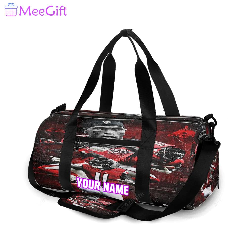 Atlanta falcons julio jones 11 v3 personalized name travel bag gym bag 333 Travel Bag