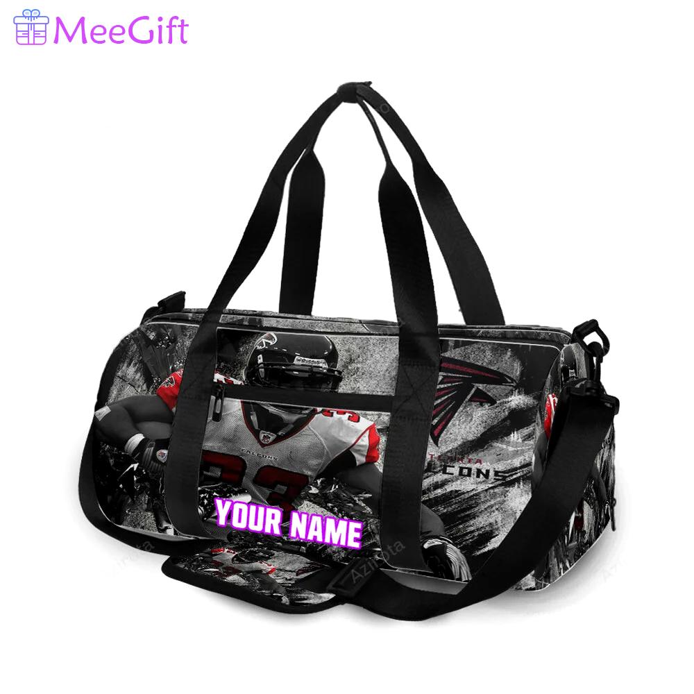 Atlanta falcons michael turner 33 v2 personalized name travel bag gym bag 1418 Travel Bag