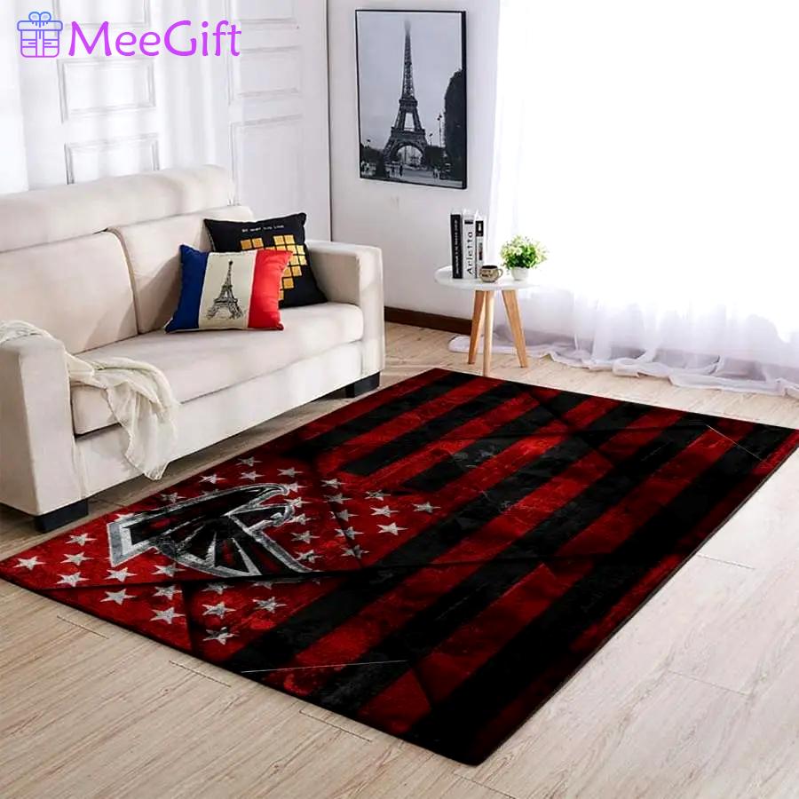 Atlanta falcons nfl team logo us flag style style nice gift home decor Rectangle Rug