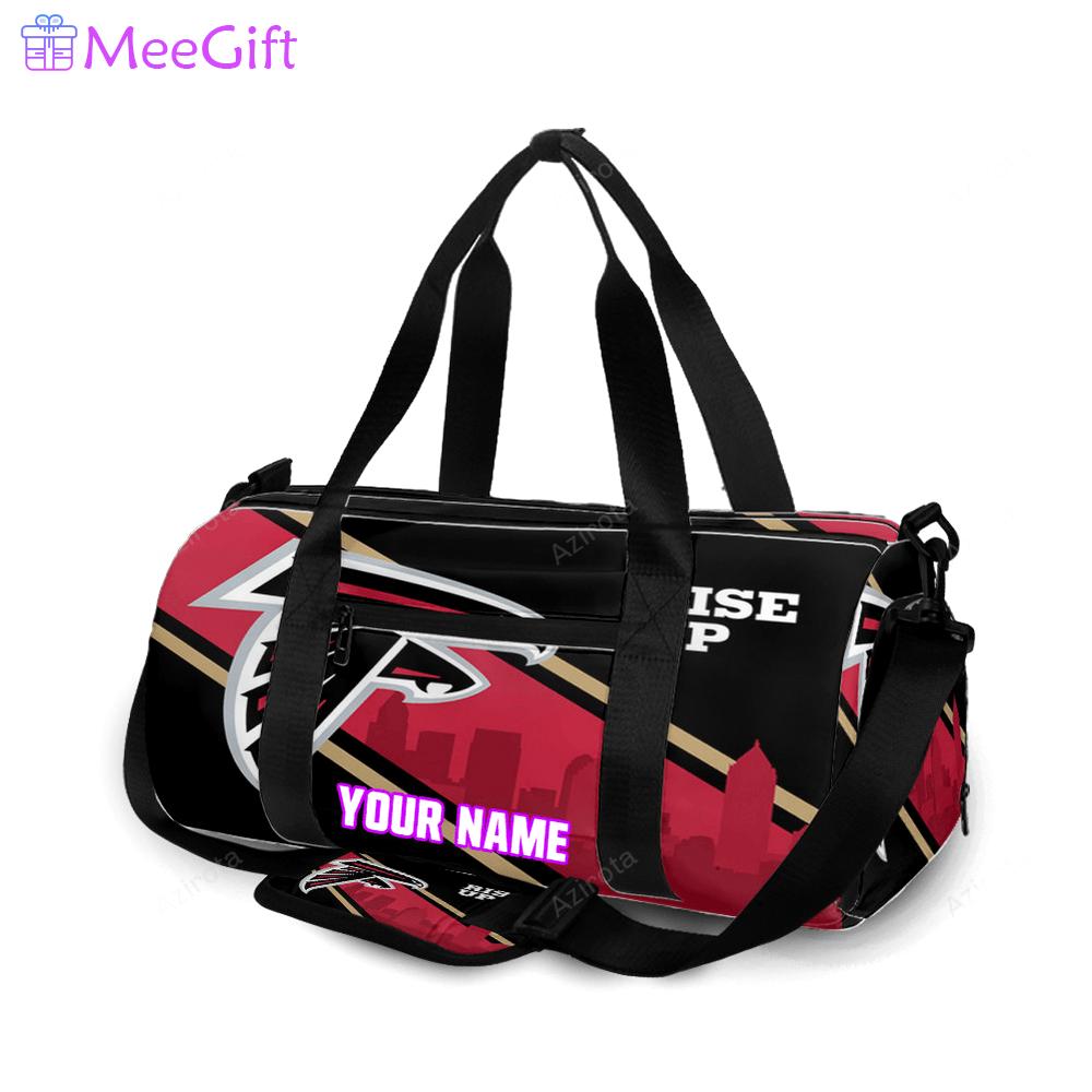 Atlanta falcons rise up city personalized name travel bag gym bag 1637 Travel Bag