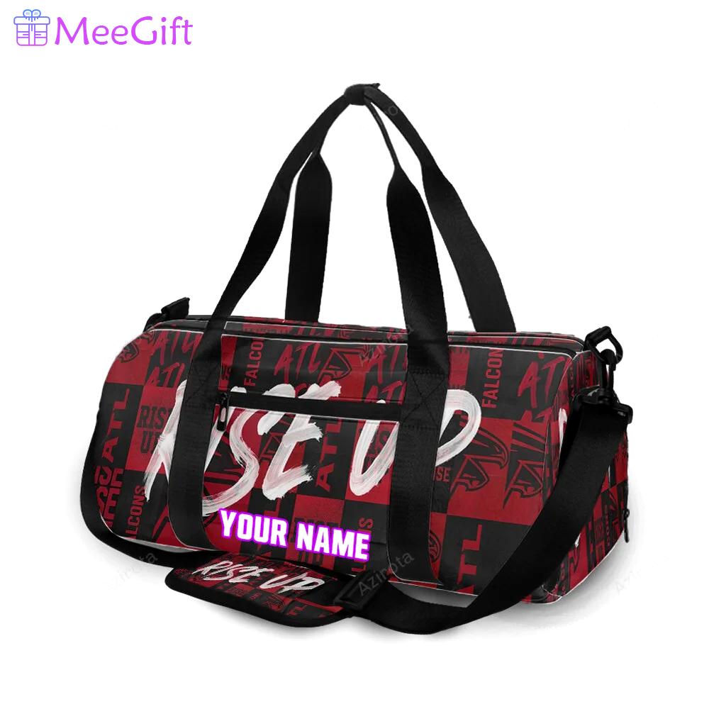 Atlanta falcons rise up seamless2 personalized name travel bag gym bag 1672 Travel Bag