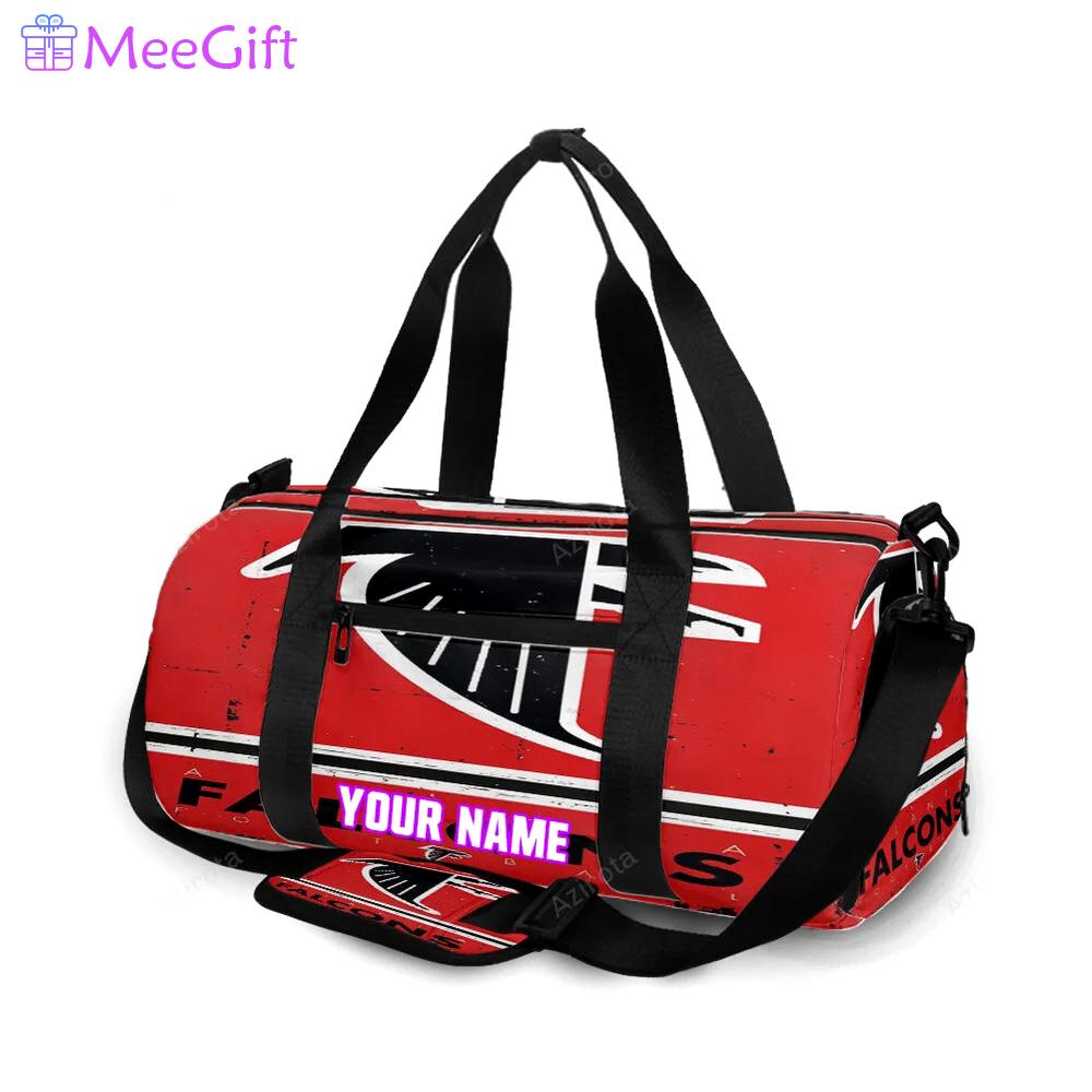 Atlanta falcons vintage logo personalized name travel bag gym bag 1104 Travel Bag