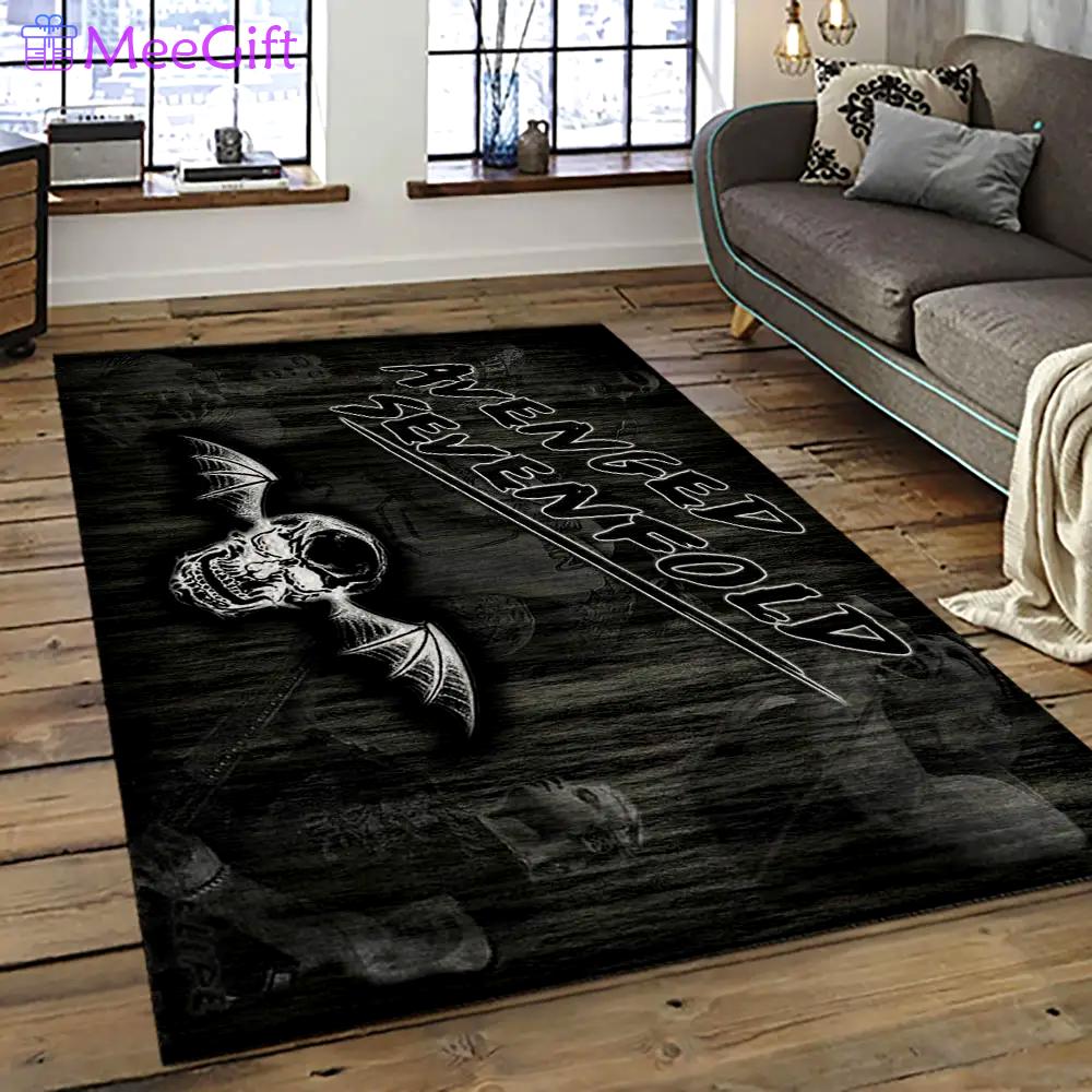 Avenged sevenfold heavy metal band music metalheads carpet area rug home decor best gift for friends as14 Rectangle Rug
