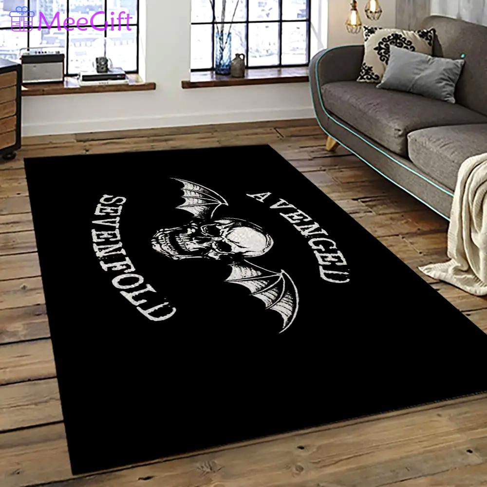 Avenged sevenfold heavy metal band music metalheads carpet area rug home decor best gift for friends as27 Rectangle Rug