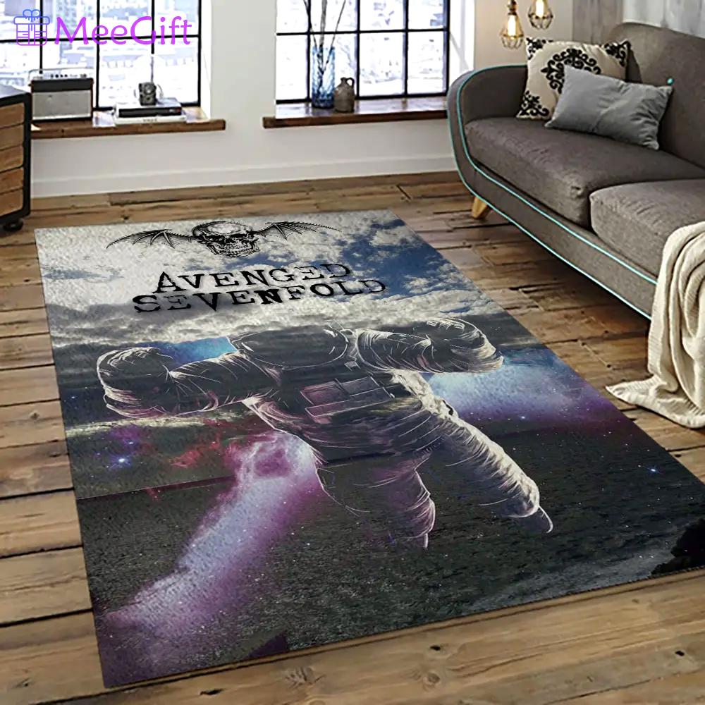 Avenged sevenfold heavy metal band music metalheads carpet area rug home decor best gift for friends as6 Rectangle Rug