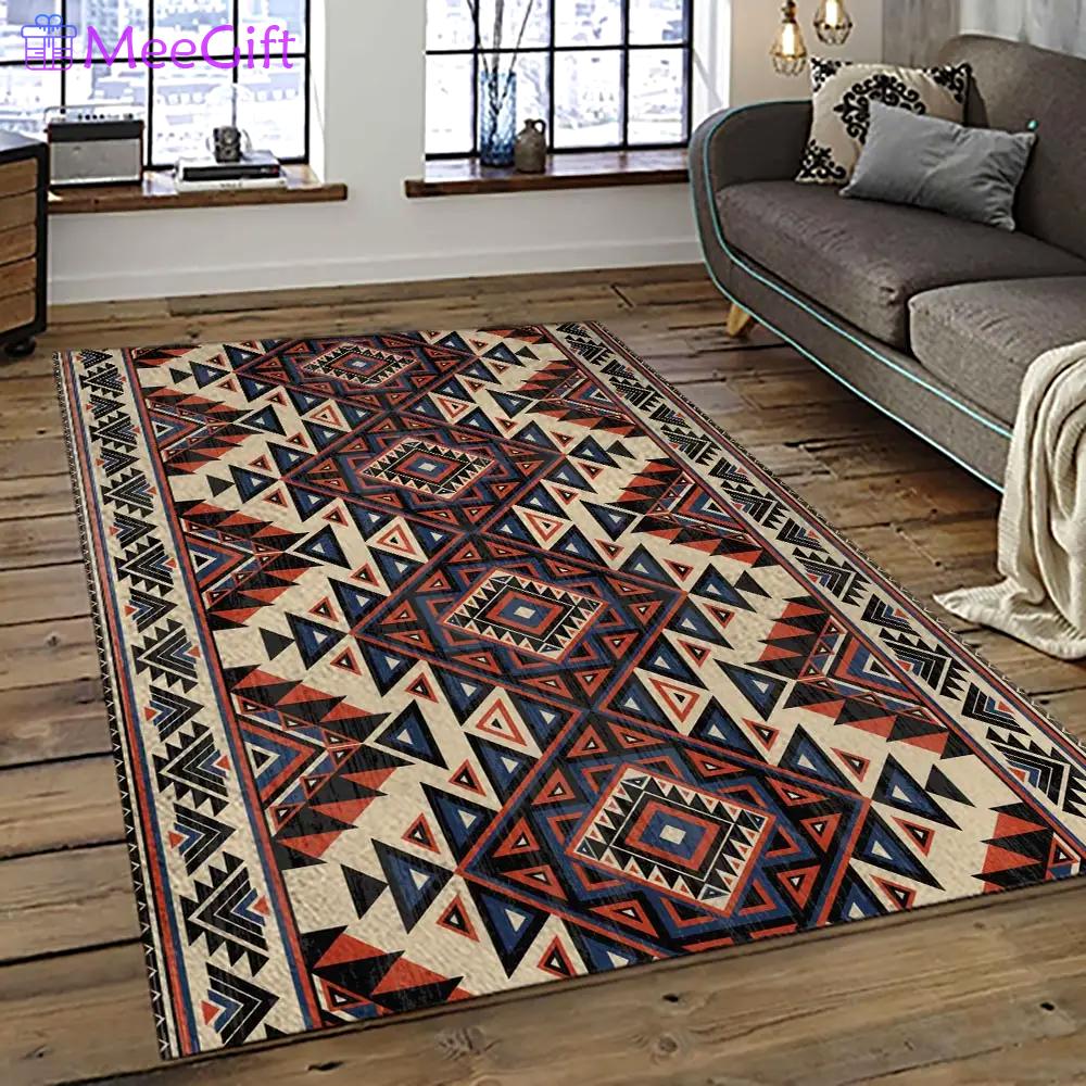 Aztec southwestern geometric shape pattern carpet area rug best gift for home decor event gift asg108 Rectangle Rug