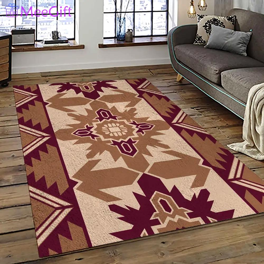 Aztec southwestern geometric shape pattern carpet area rug best gift for home decor event gift asg69 Rectangle Rug