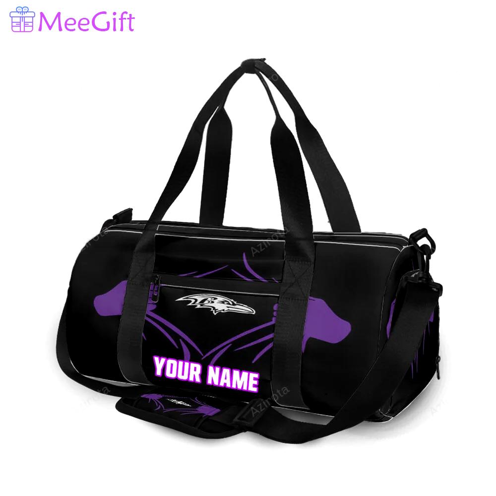 Baltimore ravens hands2 personalized name travel bag gym bag 429 Travel Bag