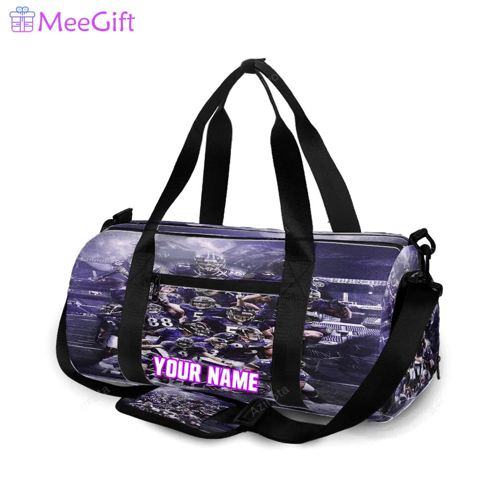 Baltimore ravens team7 personalized name travel bag gym bag 1229 Travel Bag