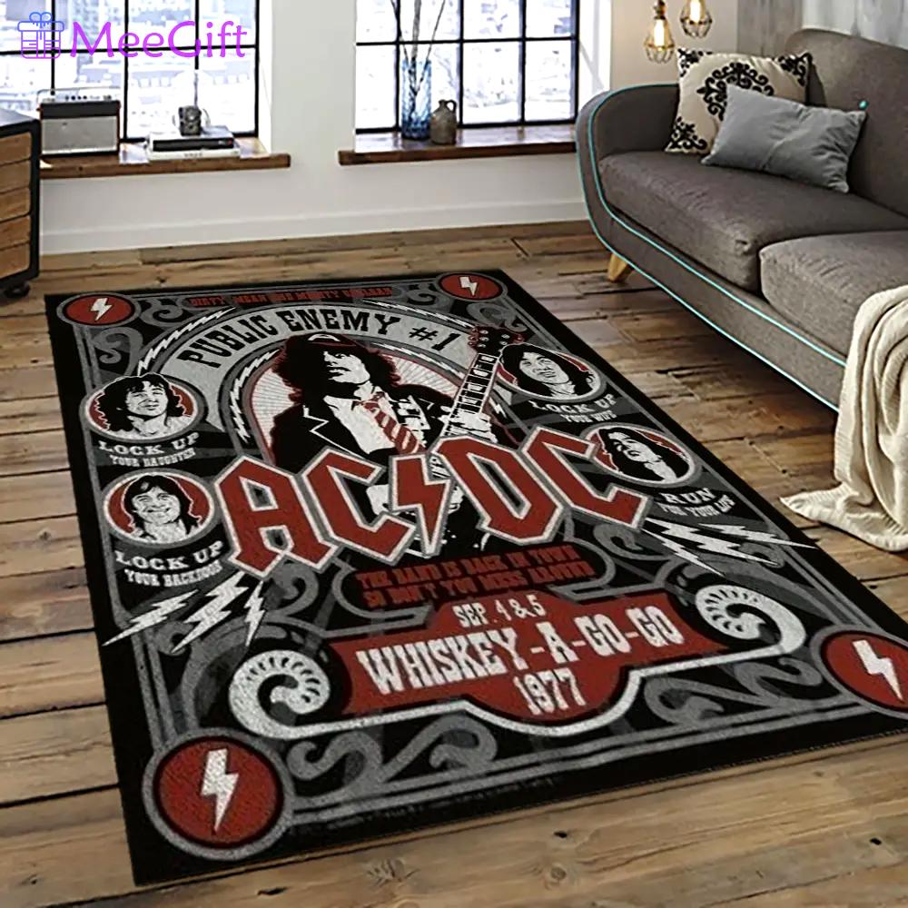 Band ac/dc music carpet rectangle area rug for living room bedroom decor acdc45 Rectangle Rug