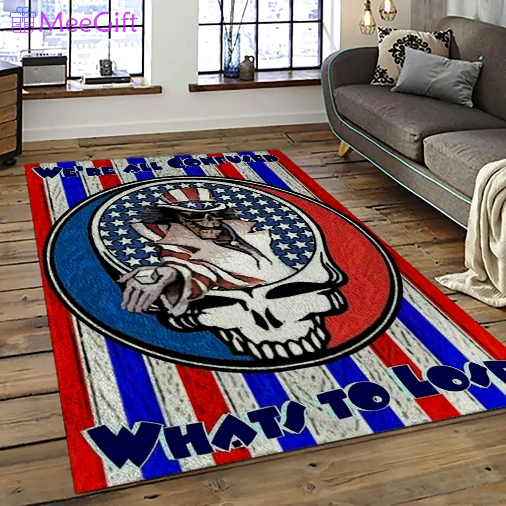 Band grateful dead music carpet rectangle area rug for living room bedroom decor grd03 Rectangle Rug