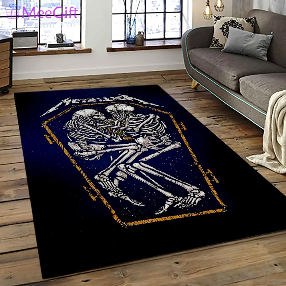 Band metallica music carpet rectangle area rug for living room bedroom decor ma64 Rectangle Rug