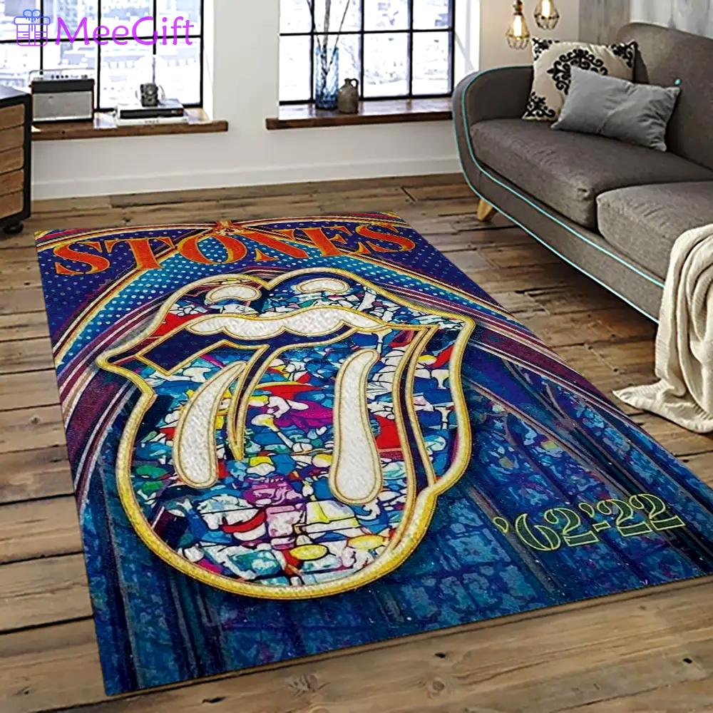 Band the rolling stones music carpet rectangle area rug for living room bedroom decor trs42 Rectangle Rug