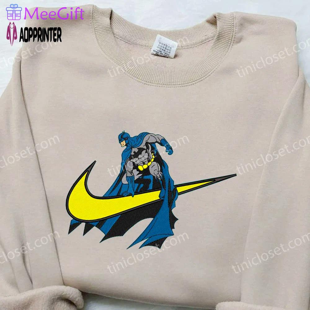 Batman sunny x nike swoosh embroidered shirt: marvel-inspired nike tee Embroidered Shirt