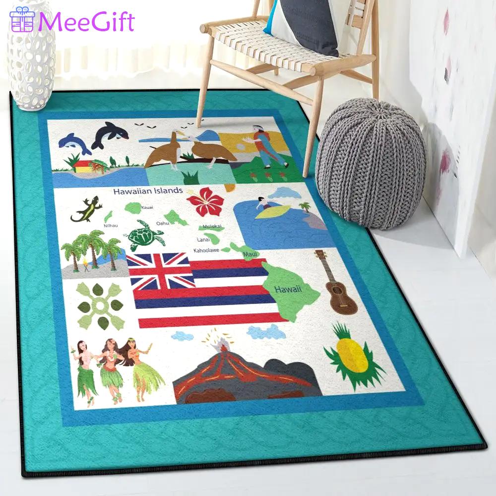 Beach cool rugs, hawaiian rug Rectangle Rug