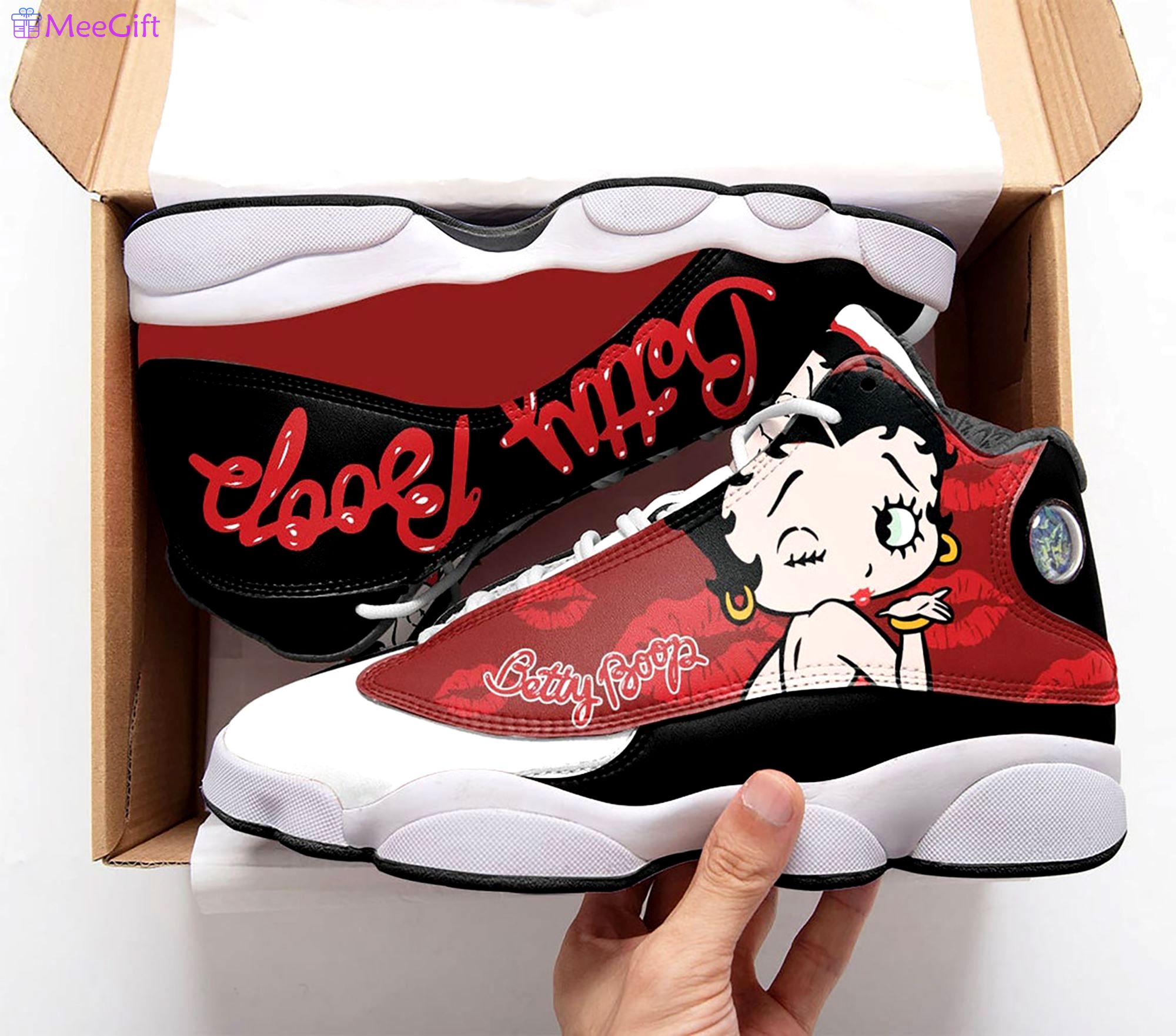 Betty boop films sport running top Air Jordan 13 Gifts For Men Women Shoes Full Size Sneakers For Fans