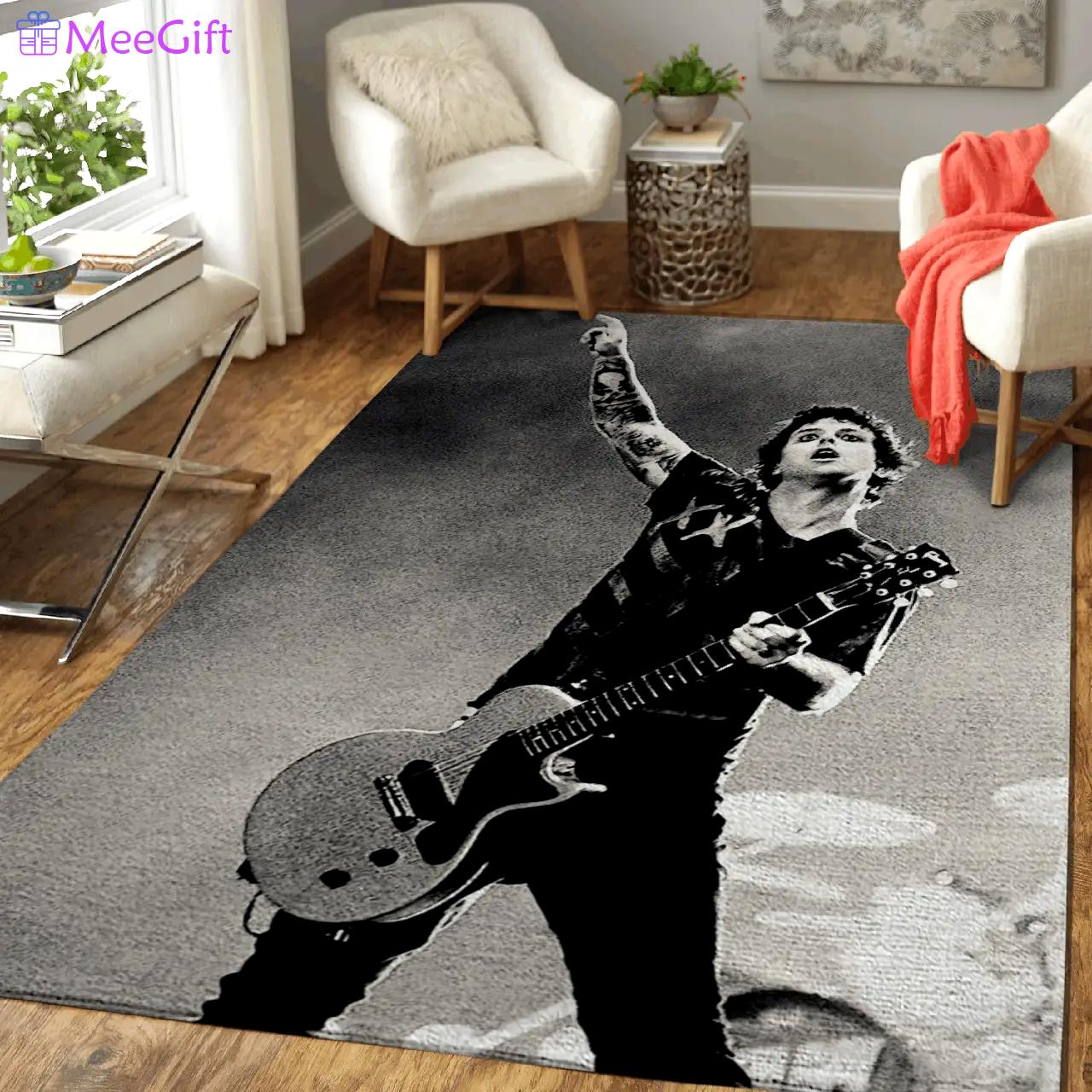 Billie joe armstrong live bwg music art art for fans area rug living room carpet rug regtangle carpet floor decor home decor Rectangle Rug