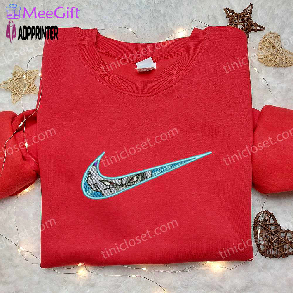 Blue frieza x nike embroidered shirt – dragon ball custom nike tee Embroidered Shirt