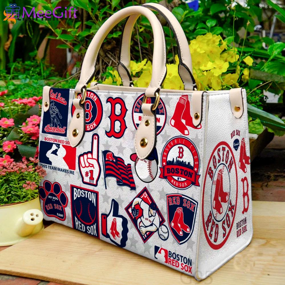 Boston red sox leather bag for women gift 814 Women Leather Hand Bag