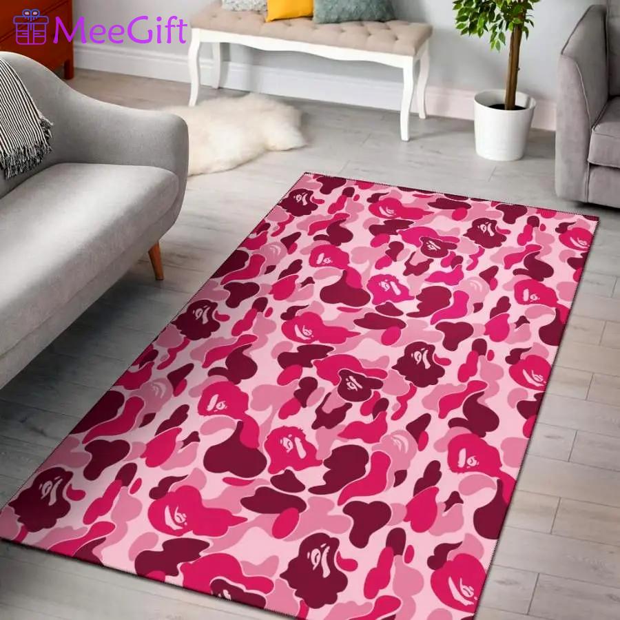 Bowling stike pattern print area rug living room rug home decor Rectangle Rug