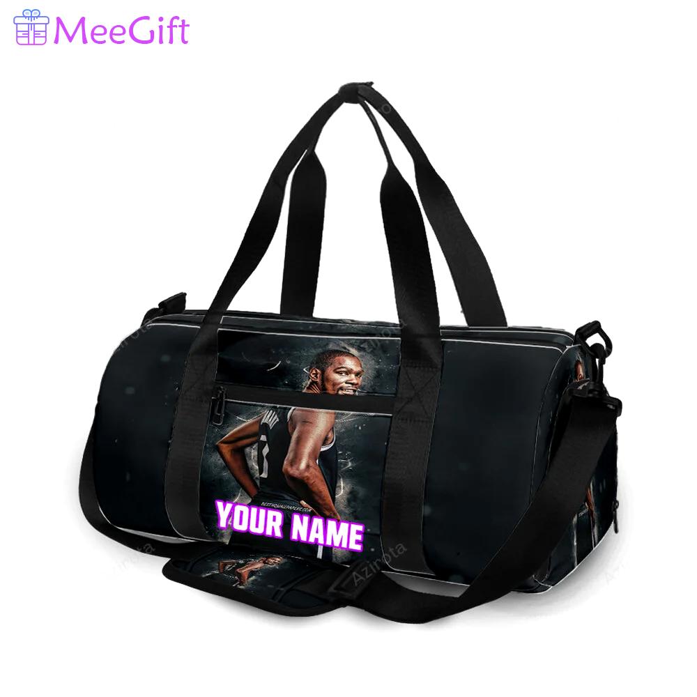Brooklyn nets kevin durant7 personalized name travel bag gym bag 790 Travel Bag