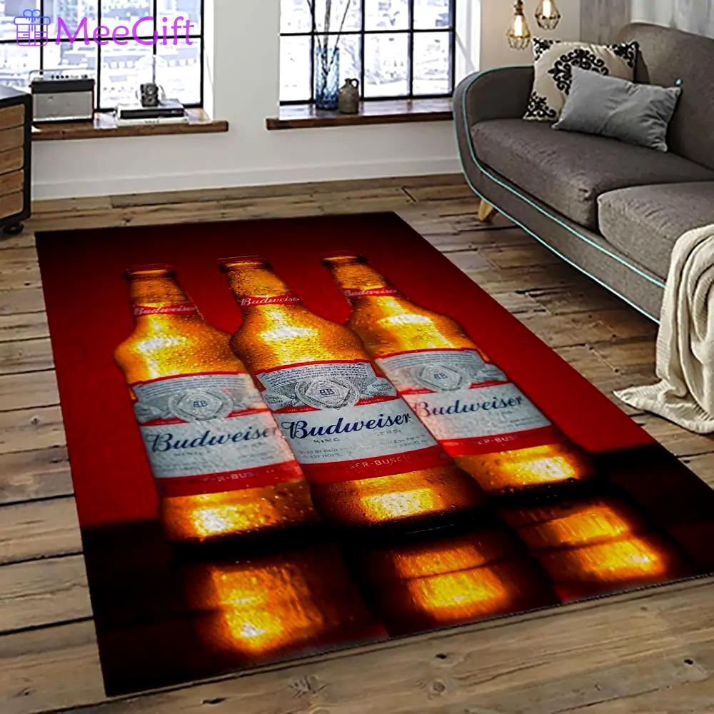 Budweiser american style beer retangle carpet area rug home decor gift best present for friends bw20 Rectangle Rug
