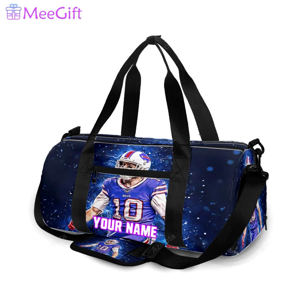 Buffalo bills 10 cole beasley personalized name travel bag gym bag 1634 Travel Bag