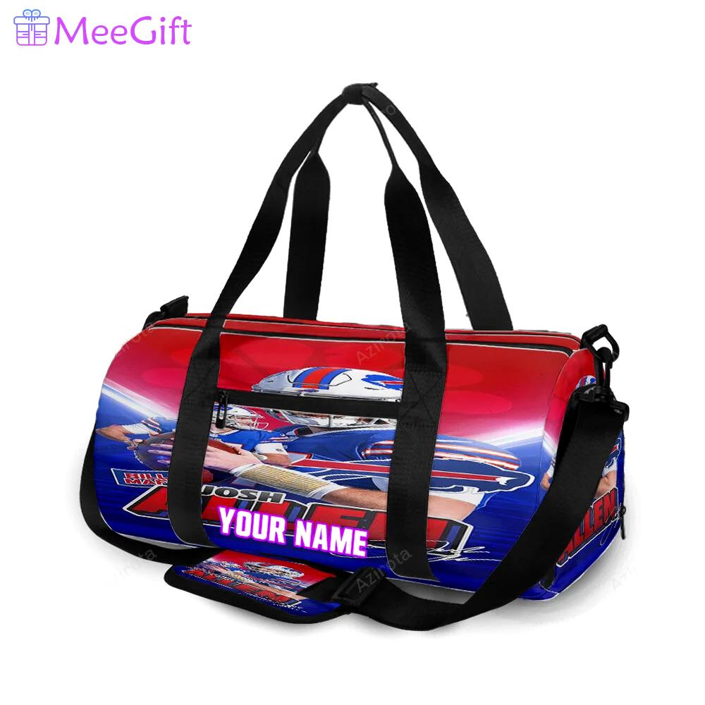 Buffalo bills josh allen v11 personalized name travel bag gym bag 1135 Travel Bag